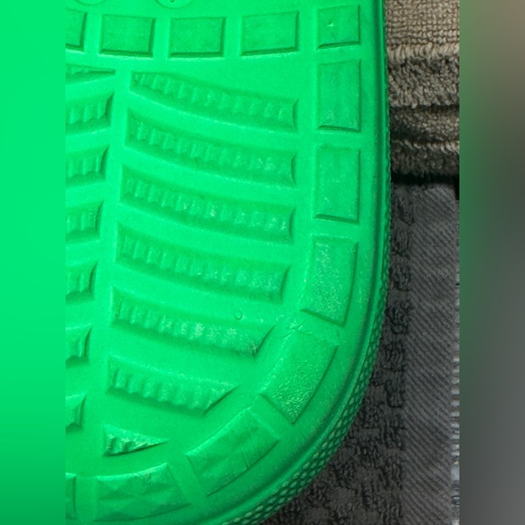 CROCS Classic Crush Waterproof Green Grass Rain Boots Spring W Sz 7 - M Sz 5 - Picture 11 of 13